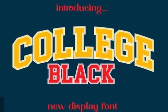 College Black Font: Bold Designs for Campus Projects