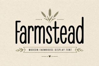 Farmstead Font: Rustic Charm for Creative Design Projects