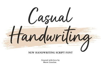 Versatile Casual Handwriting for Creative Projects