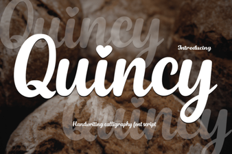 Quincy Font - Elegant Script Font for Creative Design Projects