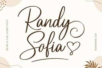 Randy Sofia Font: Elegant Display Typography for Creative Projects