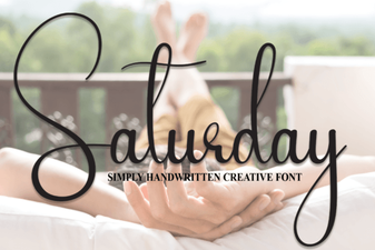 Saturday Font – a Creative Display Typeface for Bold Designs