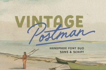 Vintage Postman Font: Classic Retro Typography Design
