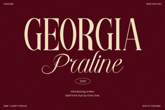 Georgia Praline Font: Elegant & Readable Typeface